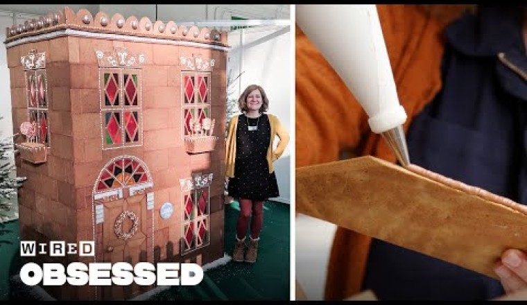 How This Woman Makes Epic Gingerbread Houses