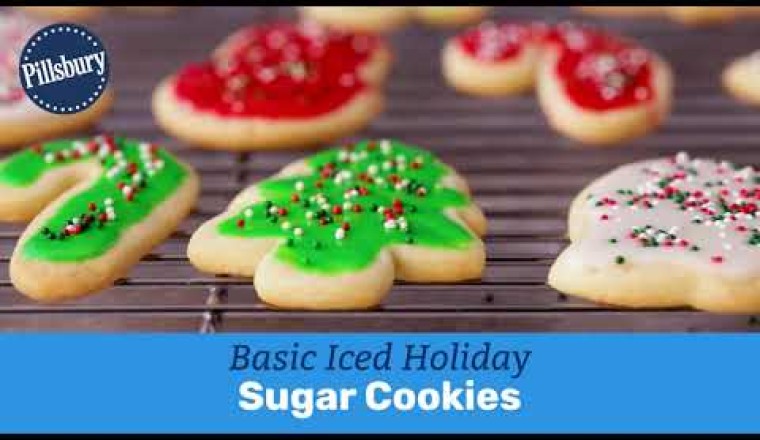 Basic Iced Holiday Sugar Cookies
