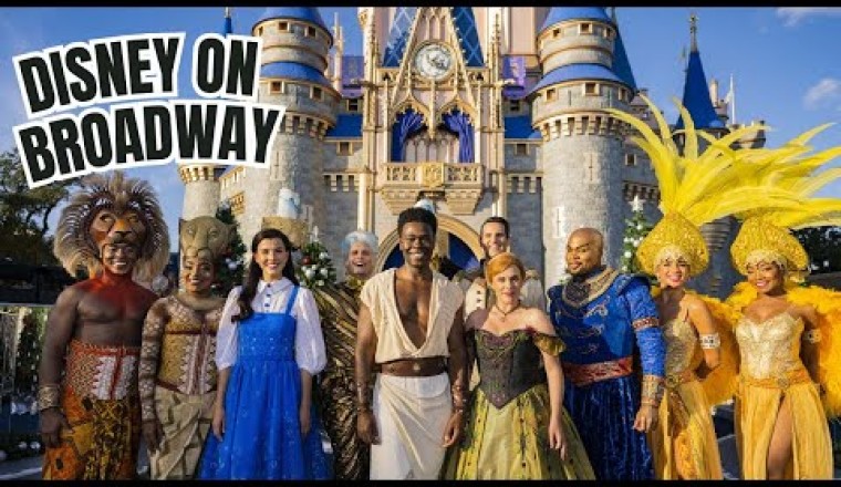 Disney on Broadway stars perform in the "Disney Parks Magical Christmas Day Parade."