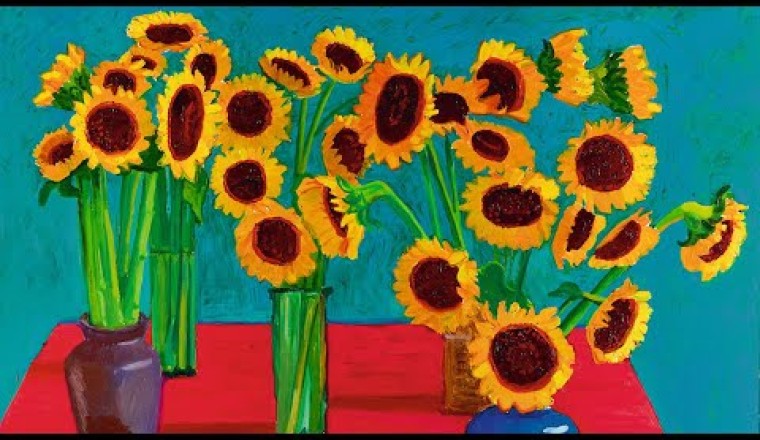 David Hockney's Old Masters Inspired "30 Sunflowers"