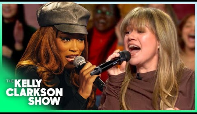 Keke Palmer and Kelly Clarkson Sing 'No Scrubs' During Pop Song Trivia
