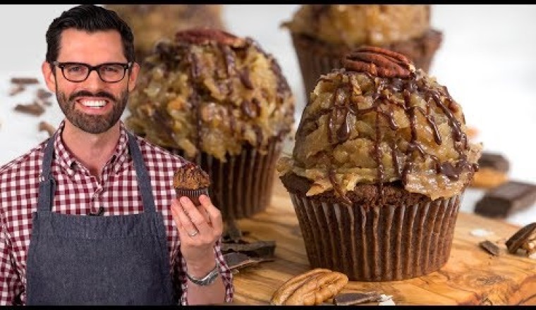 German Chocolate Cupcakes