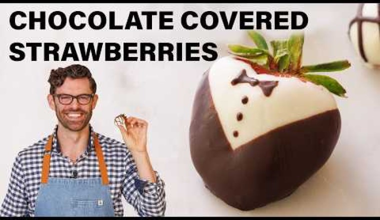 Easy Chocolate Covered Strawberries