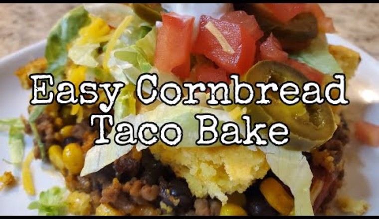 Easy Cornbread Taco Bake
