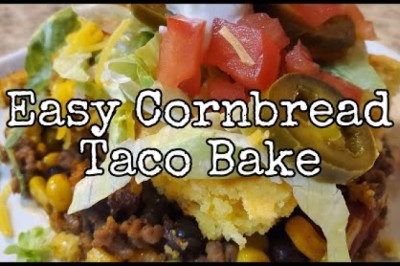 Easy Cornbread Taco Bake