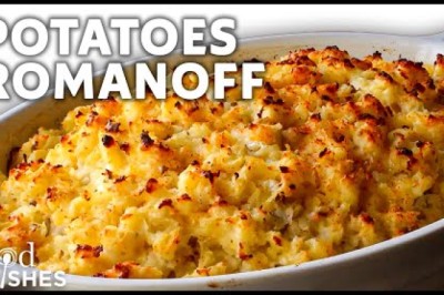 Potatoes Romanoff: Steakhouse Potato Gratin