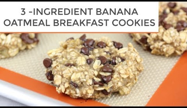 3-Ingredient Banana Oatmeal Cookies