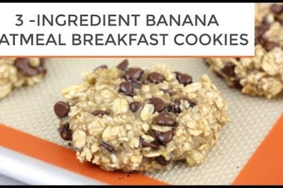 3-Ingredient Banana Oatmeal Cookies