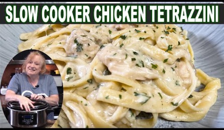 Slow Cooker Chicken Tetrazzini