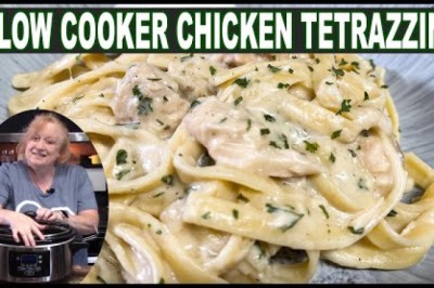 Slow Cooker Chicken Tetrazzini