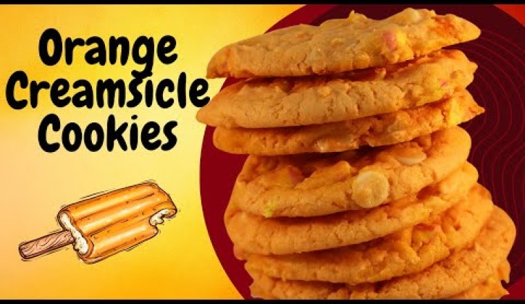 Cake Mix Orange Creamsicle Cookies