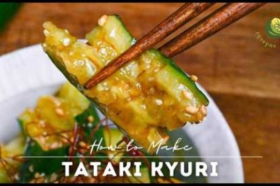 5 Minute Spicy Miso Cucumber Salad
