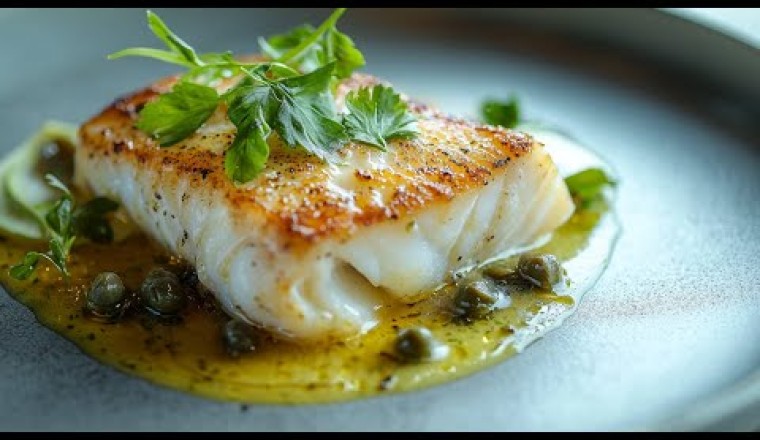Lemon Butter Cod with Capers (Cod Fish Piccata)