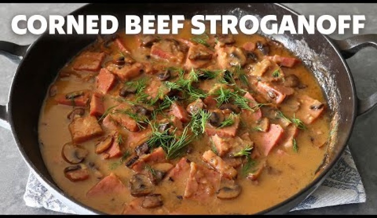 Corned Beef Stroganoff