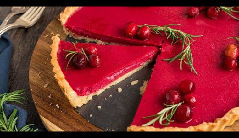 Cranberry Curd Tart