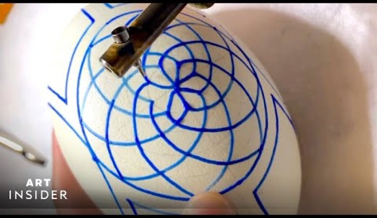 Artist Creates Intricate Pysanky Eggs With Wax