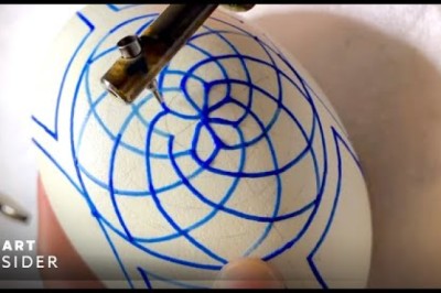 Artist Creates Intricate Pysanky Eggs With Wax