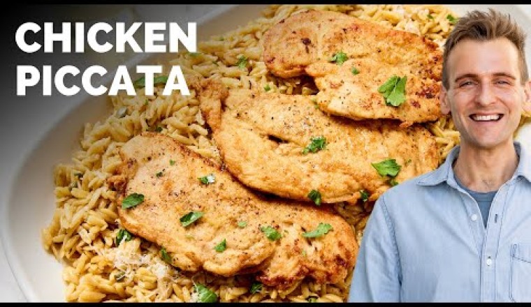 Chicken Piccata with Creamy Orzo