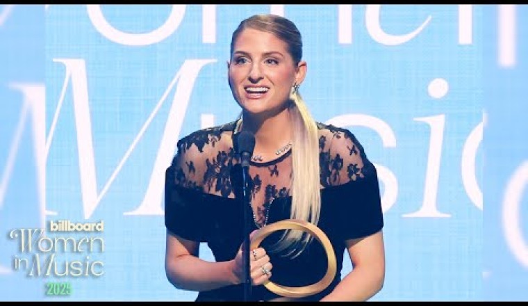 Meghan Trainor Accepts the Hitmaker Award