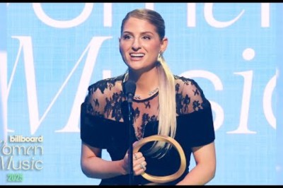 Meghan Trainor Accepts the Hitmaker Award