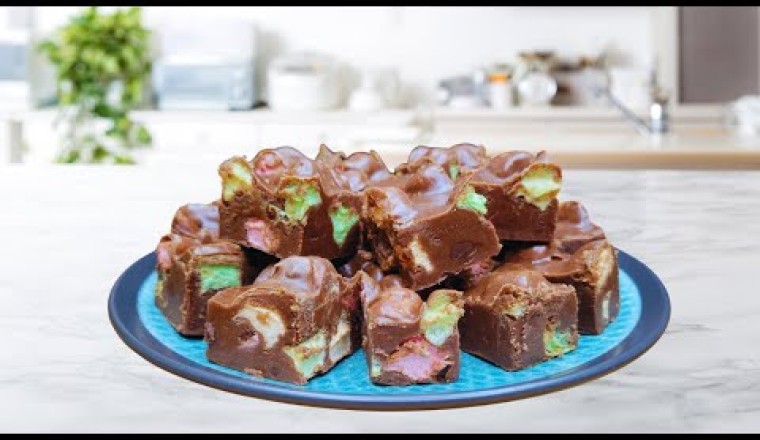 Easy Pastel Marshmallow Fudge