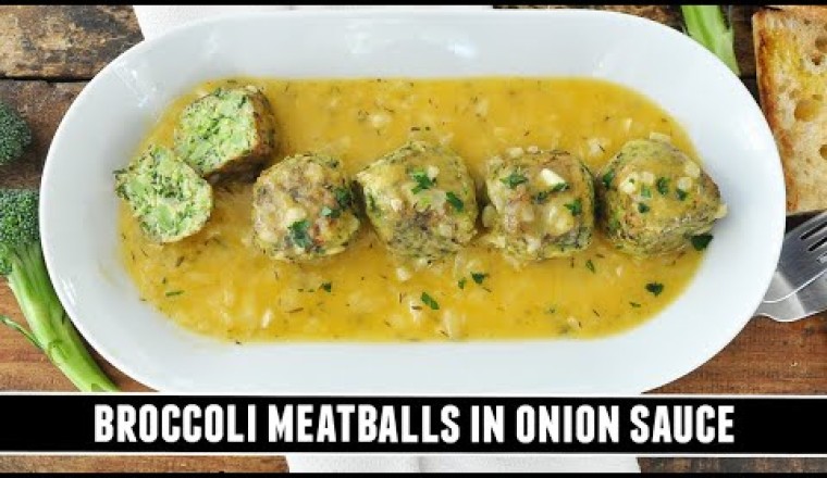 Broccoli "Meatballs" in Spanish-Style Onion Sauce