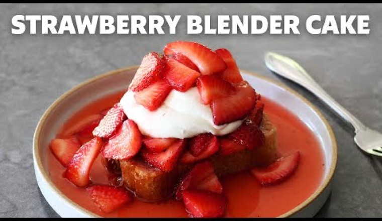 Strawberry Blender Cake