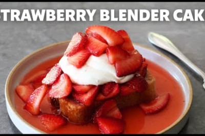Strawberry Blender Cake