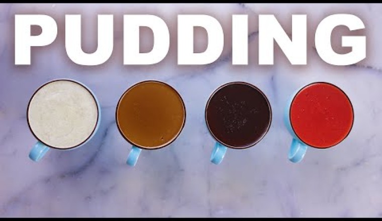 Jell-O-Style Pudding — Vanilla, Coffee, Chocolate, Strawberry