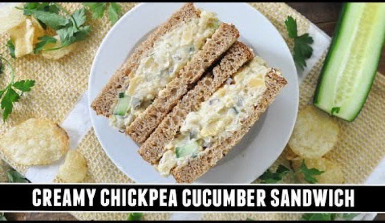 Chickpea Cucumber Sandwich
