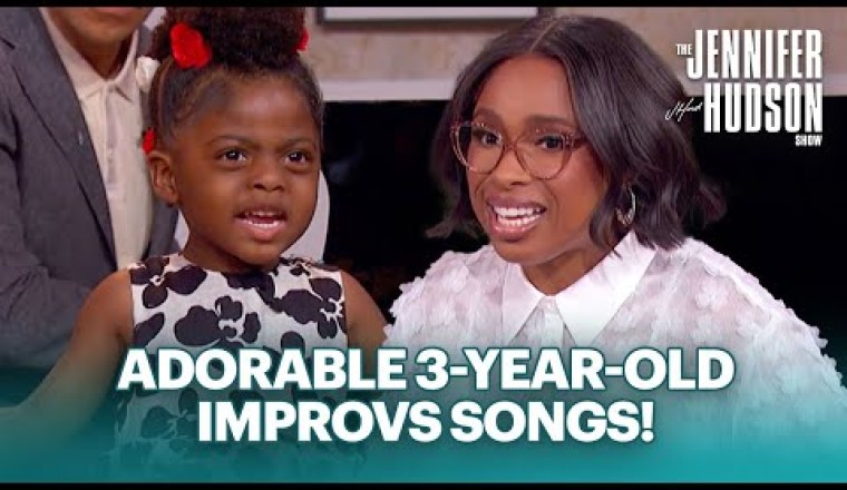 3-Year-Old Singer Wows Jennifer Hudson with Her Improv Skills!