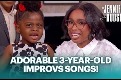 3-Year-Old Singer Wows Jennifer Hudson with Her Improv Skills!