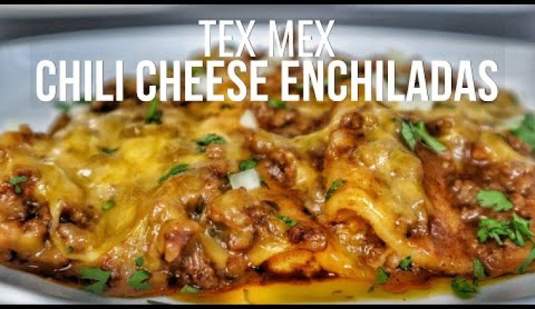 Tex Mex Chili Cheese Enchiladas