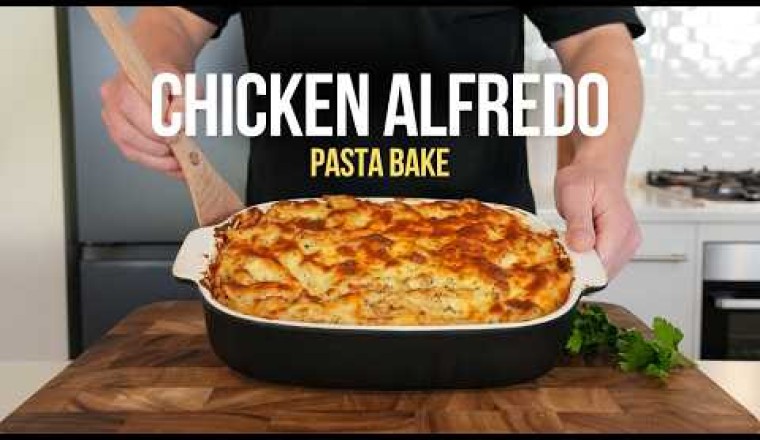Chicken Alfredo Pasta Bake