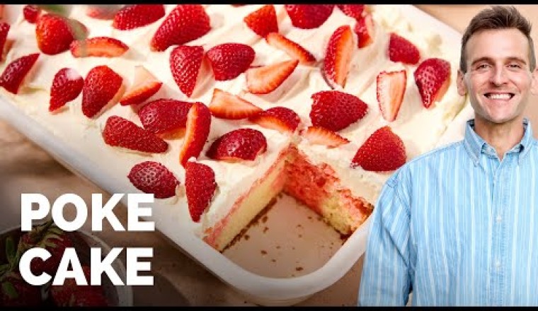 Strawberry Poke Cake (Jell-O Cake)