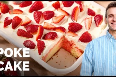 Strawberry Poke Cake (Jell-O Cake)