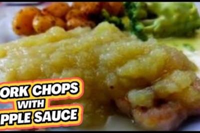 Classic Pork Chops with Applesauce