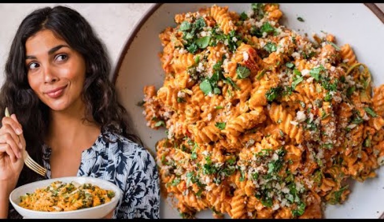 Roasted Red Pepper Pasta Salad