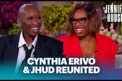 Cynthia Erivo Gets Emotional Reuniting with Jennifer Hudson