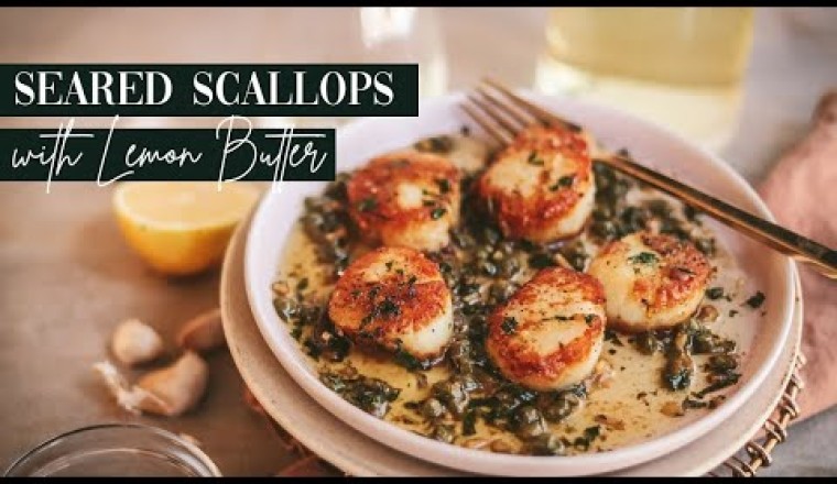 Seared Scallops with Lemon Butter and Capers