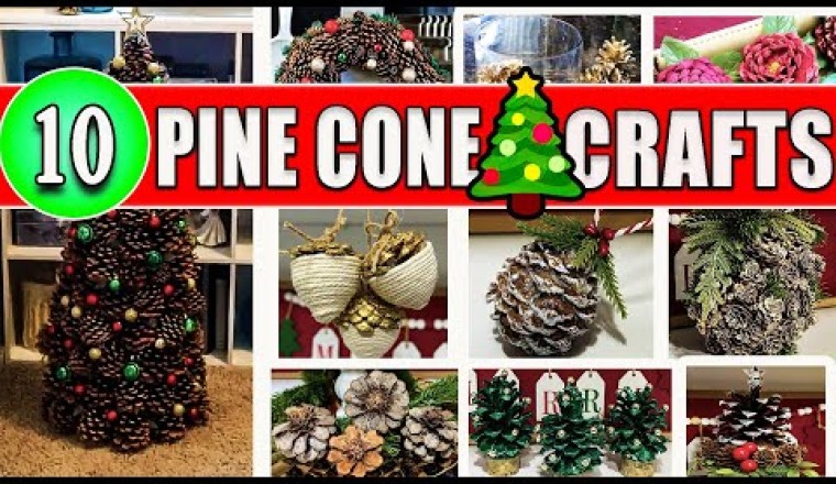 10 Pinecone Crafts + Christmas DIY Decor