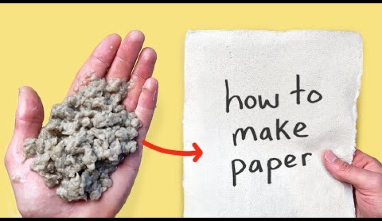 Turning Trash into Paper (Start to Finish Process)