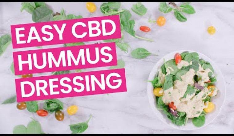 Easy Hummus Dressing with CBD