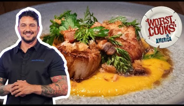 Gabe Bertaccini's Seared Scallops with Carrot Coulis
