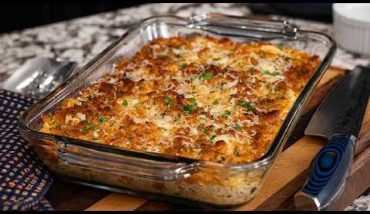 Creamy Chicken and Cheese Casserole Bake