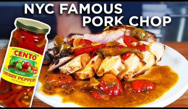 Pork Chop with Cherry Peppers