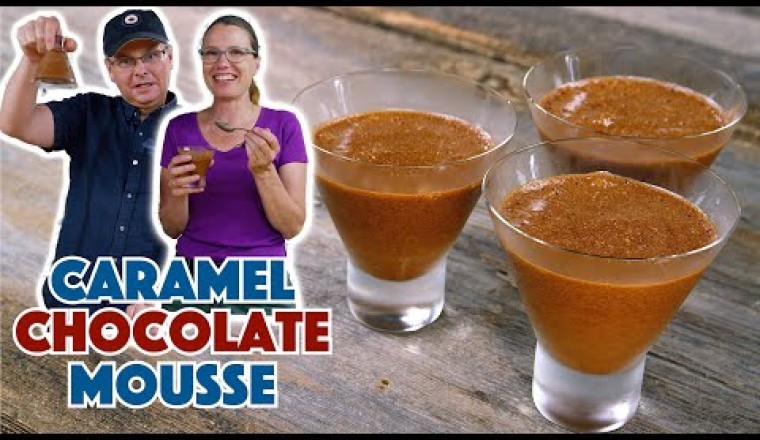 Salted Butter Caramel-Chocolate Mousse