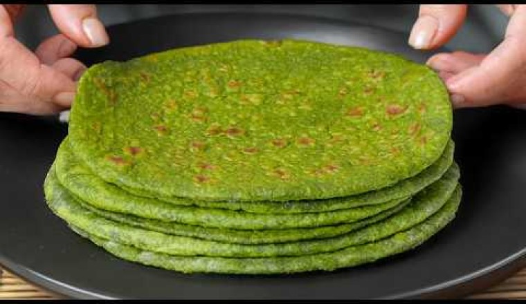 Easy Oats and Spinach Flatbread