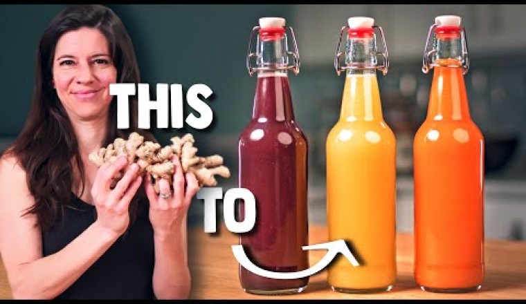 Make Any Probiotic Soda From Ginger