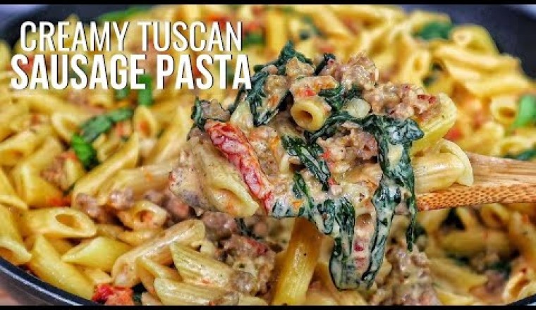 Creamy Tuscan Sausage Pasta
